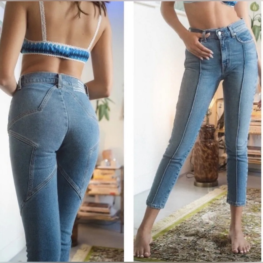 Revice Denim - Venus Star Butt High Waist Cropped Skinny Jeans
